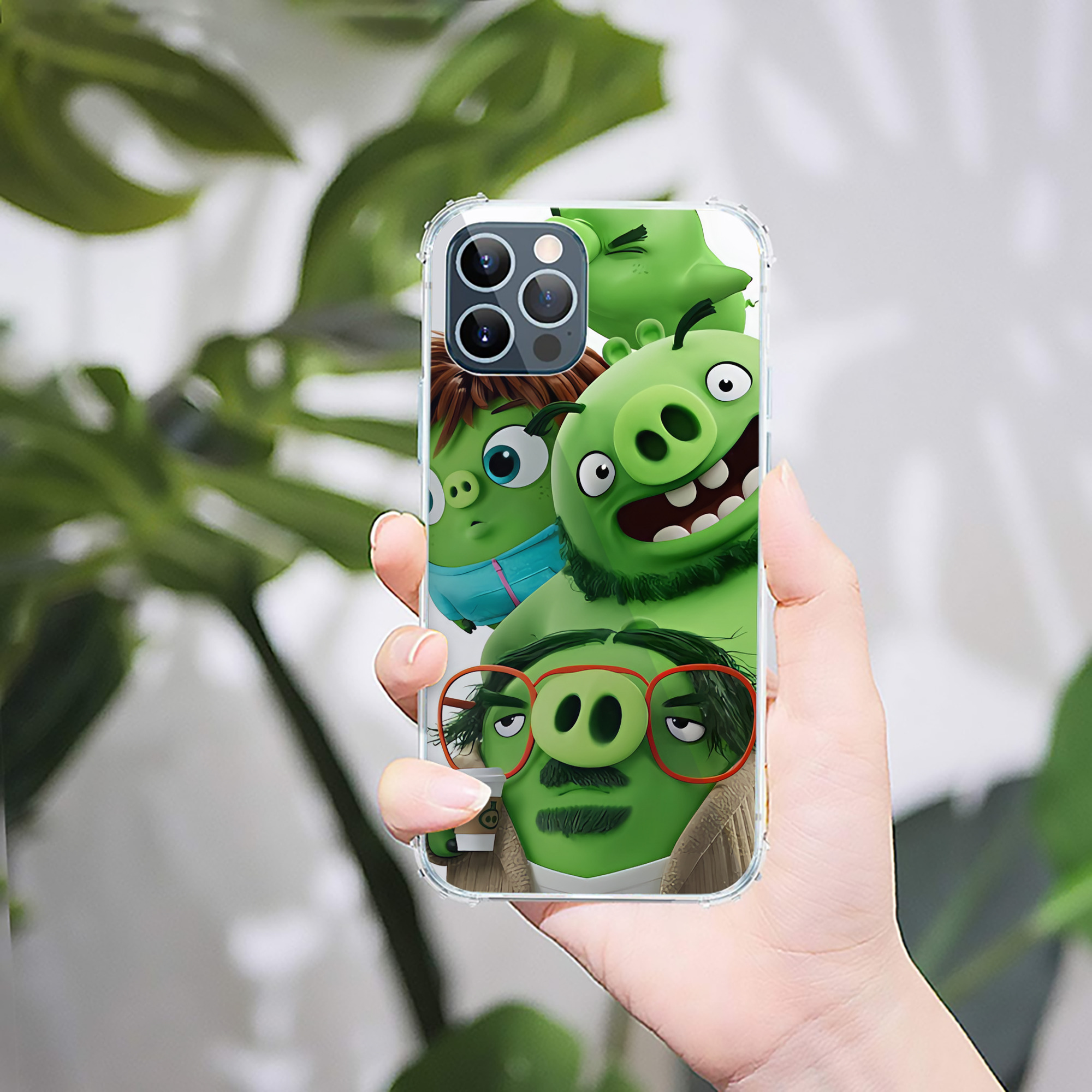 （画像用） Angry Birds アングリーバード 【iPhone 12シリーズ対応】透明スマホケース（クリアソフトケース）